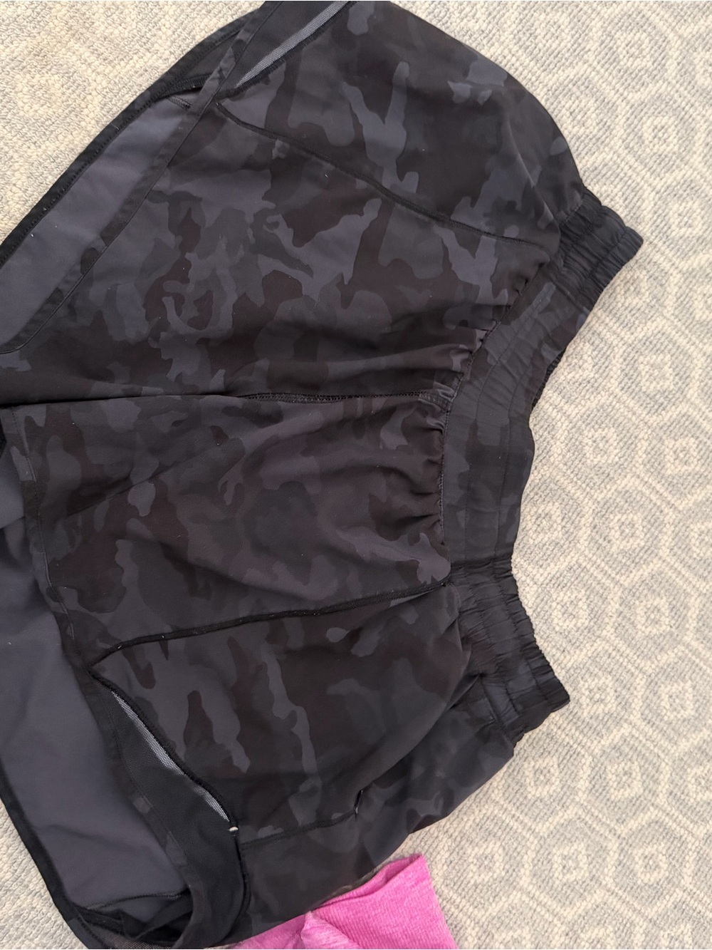 lululemon athletica Black/Camo Athletic Shorts